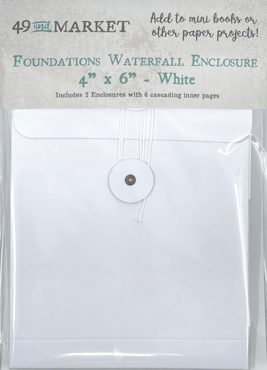 49 & Market Foundations Watervalbehuizing 4” x 6” Wit